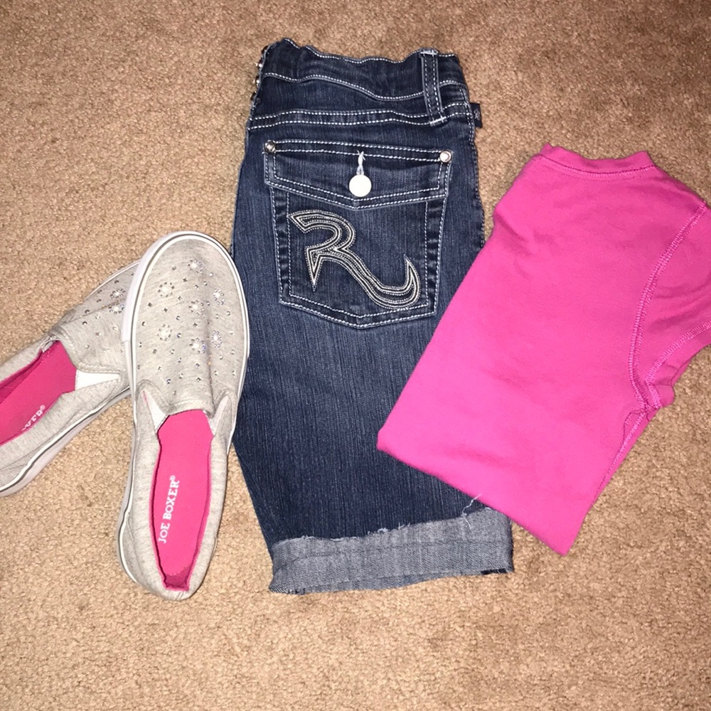 Girls size 12 jean shorts